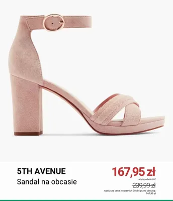 Sandał na obcasie 5th Avenue promocja w Deichmann