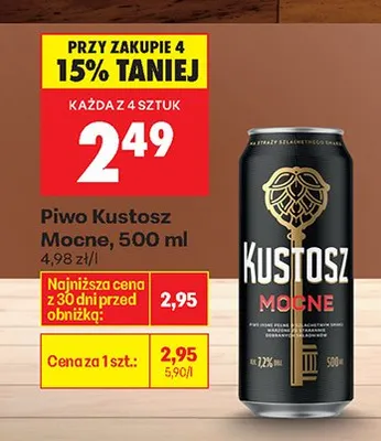 Piwo Mocne promocja w Biedronka