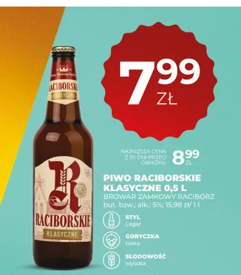 Piwo Raciborskie Klasyczne promocja w Duży Ben