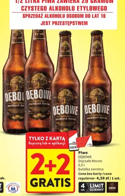 Piwo Dojrzałe Mocne butelka zwrotna promocja w Intermarche