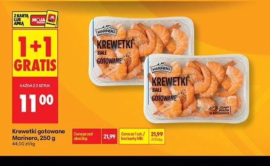 Krewetki gotowane białe Marinero promocja w Biedronka