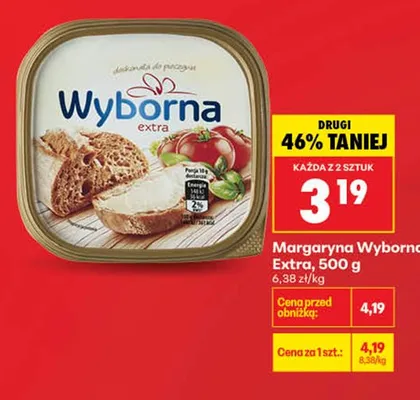 Margaryna Wyborna Extra promocja w Biedronka