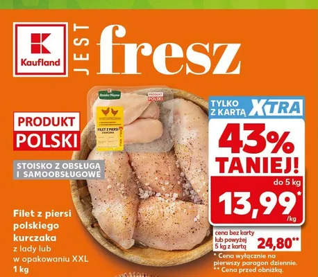 Filet z piersi polskiego kurczaka Stoisko Mięsne promocja w Kaufland