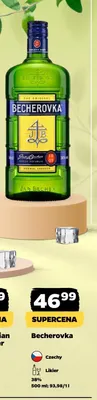 Likier Becherovka Herbal promocja w Netto