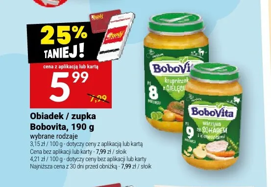 Obiadek BoboVita warzywa ze schabem promocja w Twój Market