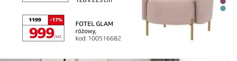 Fotel Glam promocja w Komfort