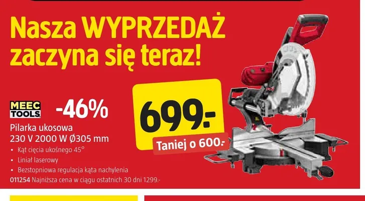 Pilarka ukosowa Meec Tools promocja w Jula
