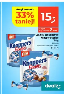 Cukierki czekoladowe Knoppers Goodies promocja w Dealz