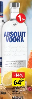 Wódka Absolut promocja w Intermarche