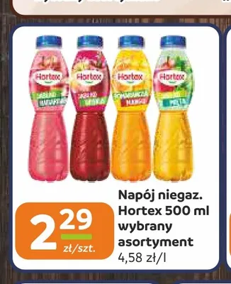 Napój niegazowany Hortex promocja w Społem Częstochowa