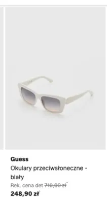 Okulary przeciwsłoneczne Guess białe promocja w Lounge by Zalando