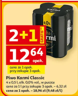 Piwo Karmi Classic promocja w Auchan