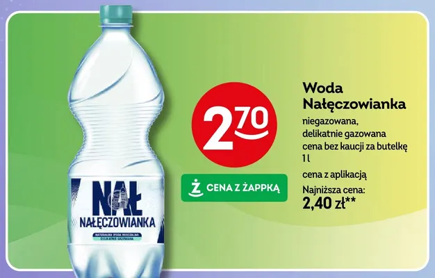 Woda gazowana Nałęczowianka delikatnie promocja w Żabka