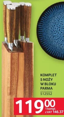 Komplet 5 noży w bloku Parma promocja w Selgros