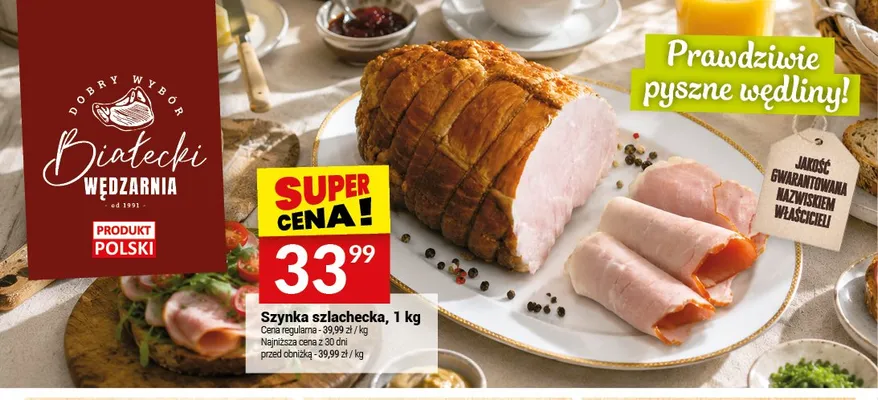 Szynka szlachecka Białecki promocja w Twój Market