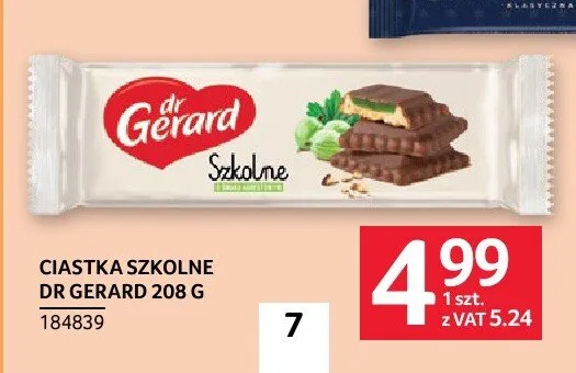 Ciastka szkolne Dr Gerard 208g promocja w Selgros