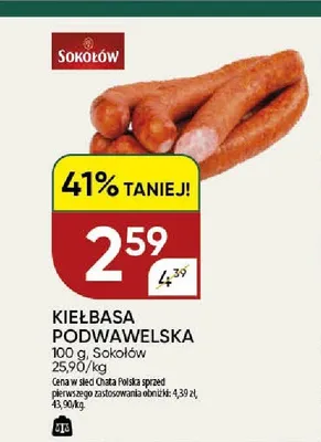 Kiełbasa Podwawelska Sokołów promocja w Chata Polska