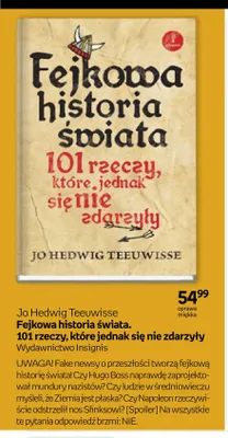 Książka Fejkowa historia świata. 101 rzeczy, które jednak się nie zdarzyły promocja w Empik