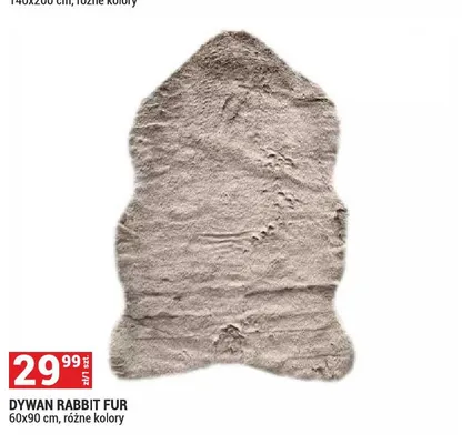 Dywan Rabbit Fur 60x90cm promocja w Merkury Market