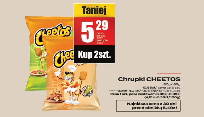 Chrupki Cheetos promocja w Supeco