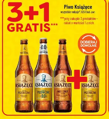 Piwo bezalkoholowe Książęce Złote Pszeniczne promocja w POLOmarket