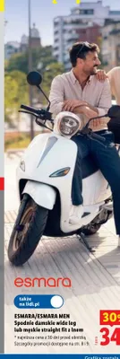 Spodnie męskie straight fit z lnem ESMARA MEN promocja w Lidl