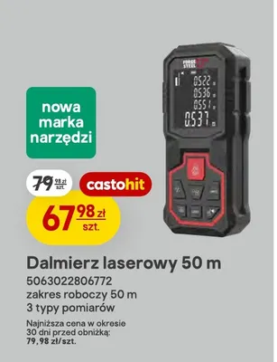 Dalmierz laserowy 50 m Forge Steel promocja w Castorama
