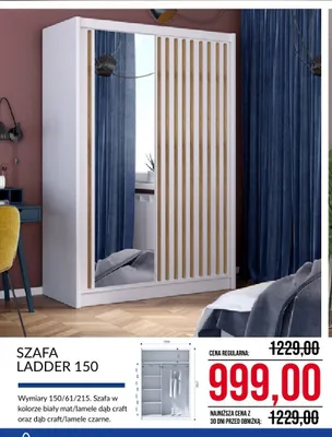 Szafa Ladder 150 promocja w Abra Meble