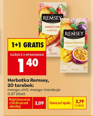 Herbatka Remsey mango-chili promocja w Biedronka