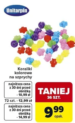 Koraliki kolorowe na szprychy promocja w Carrefour