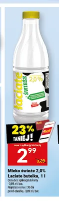 Mleko świeże Łaciate 2,0% promocja w Twój Market