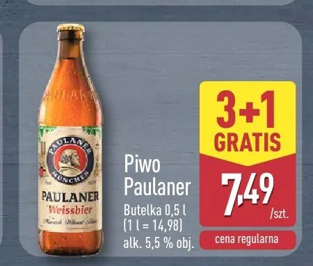 Piwo Paulaner promocja w Aldi