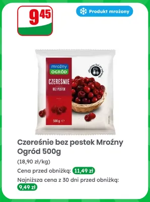 Czereśnie bez pestek Mroźny Ogród promocja w Dino