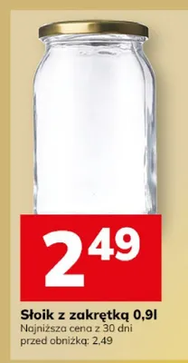 Słoik z zakrętką 0,9 l promocja w Hitpol