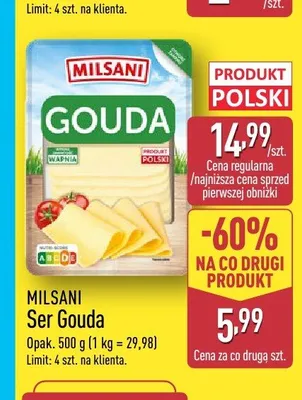 Ser Gouda Milsani promocja w Aldi