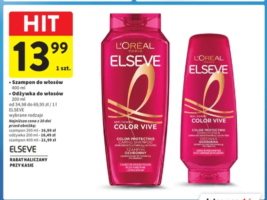 Szampon do włosów Elseve promocja w Intermarche