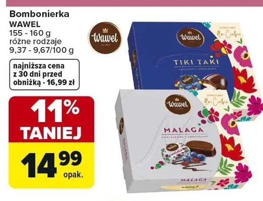 Bombonierka WAWEL Tiki Taki promocja w Carrefour