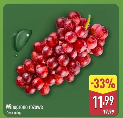Winogrono różowe promocja w Aldi
