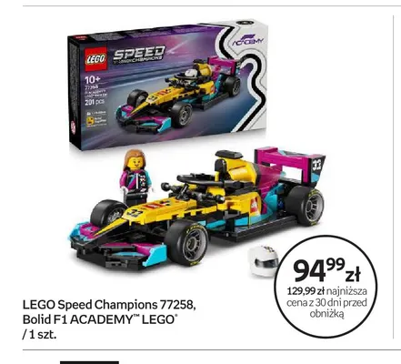 Klocki LEGO Speed Champions 77258 Bolid F1 Academy promocja w Empik