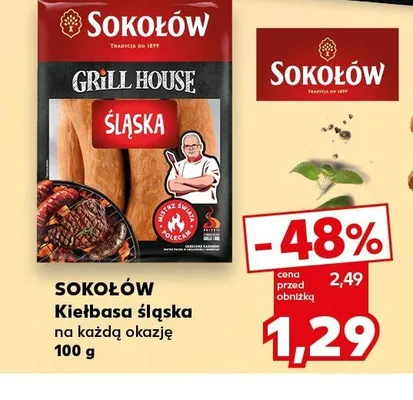 Kiełbasa śląska Sokołów promocja w Kaufland