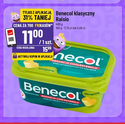 Margaryna Benecol klasyczny Raisio promocja w POLOmarket
