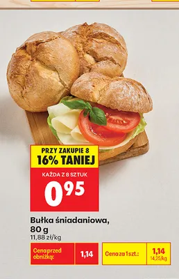 Bułka śniadaniowa promocja w Biedronka