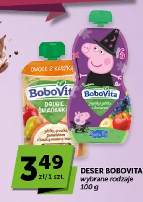 Deser owocowy BoboVita jagody jabłka banan promocja w ABC