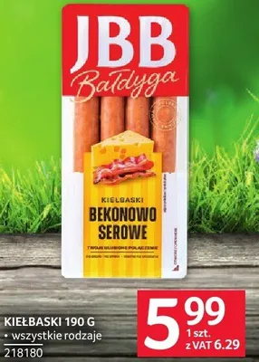 Kiełbaski bekonowo-serowe JBB Bałdyga 190 g promocja w Selgros