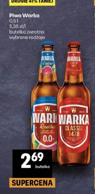 Piwo Warka Classic promocja w Delikatesy Centrum