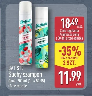 Suchy szampon Batiste promocja w Aldi