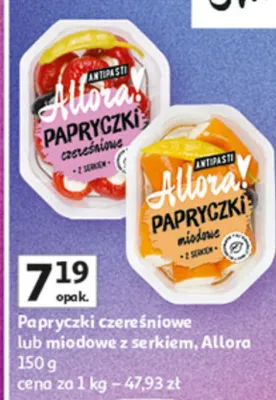 Papryczki czosnkowe lub miodowe z serkiem promocja w Auchan