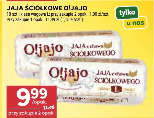Jaja ściółkowe O!jajo promocja w Stokrotka