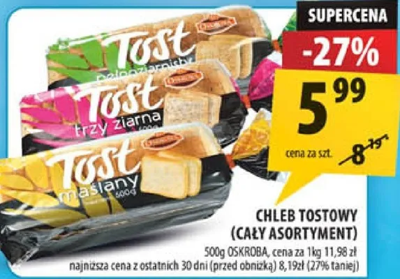 Chleb tostowy promocja w Arhelan