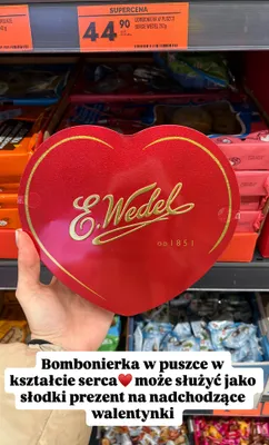 Bombonierka w puszce serce promocja w Biedronka